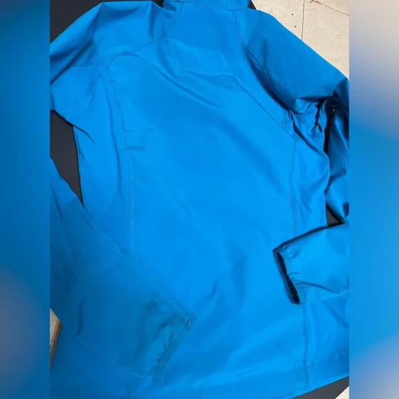 Women’s Columbia Blue Hooded Rain Jacket, XS - Picture 3 of 13